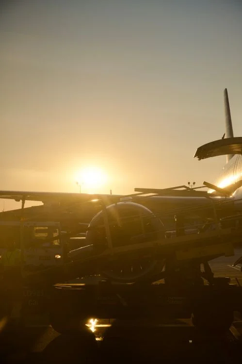 Illustrative aircraft at an airport